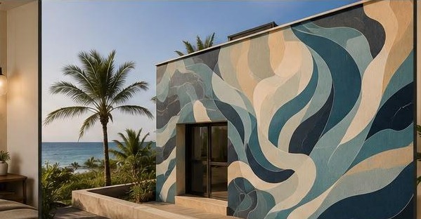 Flow and movement mural
