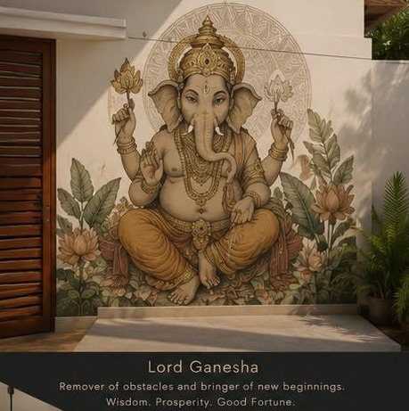 Lord Ganesha mural