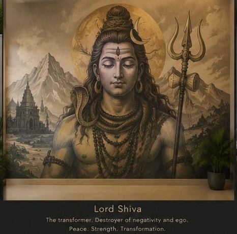 Lord Shiva mural