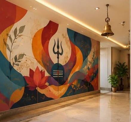 Trishul mural wall